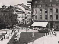 Trg maršala Tita (današnji Trg Republike Hrvatske), Masarykova ulica, oko 1965. godine